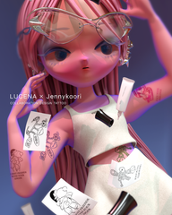 LUCENA x jenny kaori COLLABORATION DESIGN TATTOO